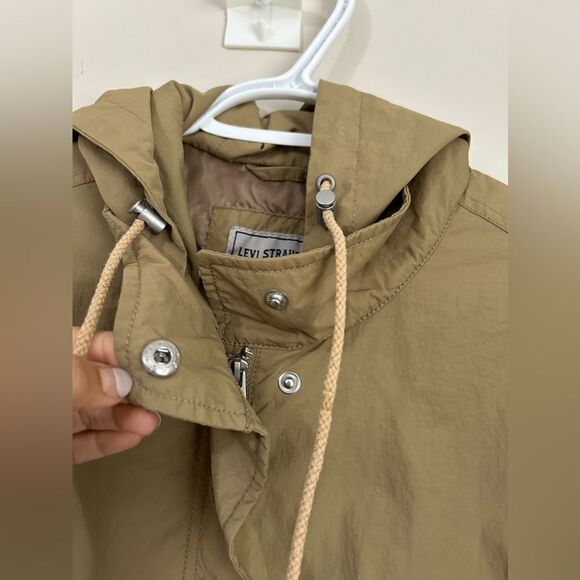 Levi's Women’s Parka Khaki Brown Oversized Hooded - Picture 15 of 15